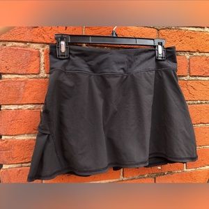 Black LuLulemon Ruffled Tennis Skirt Skort Size 4